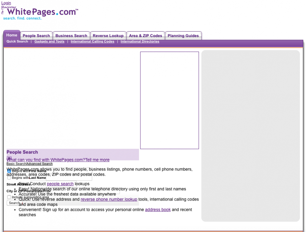 Whitepages.com in 2007.