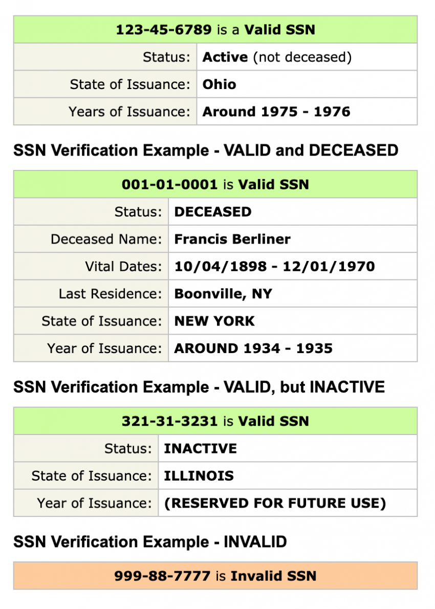 Validate a Social Security Number