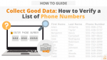 Collect Good Data: How to Verify a List of Phone Numbers