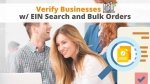 Verify Businesses with EIN Search and Bulk Orders via Searchbug
