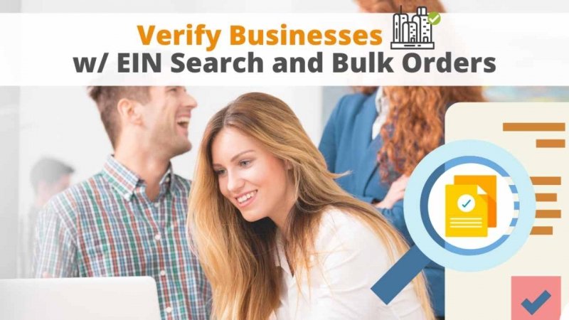 Verify Businesses with EIN Search and Bulk Orders via Searchbug