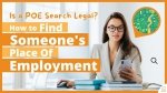 Is a POE Search Legal How to Find Someones